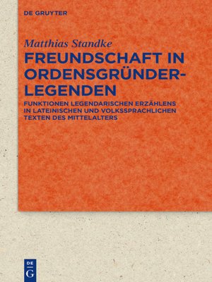 cover image of Freundschaft in Ordensgründerlegenden